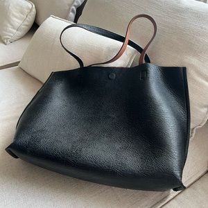 Faux leather reversible tote (Nordstrom)